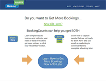 Tablet Screenshot of bookingcounts.com